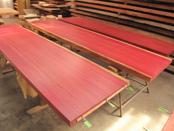 パープルハートのカウンター材２